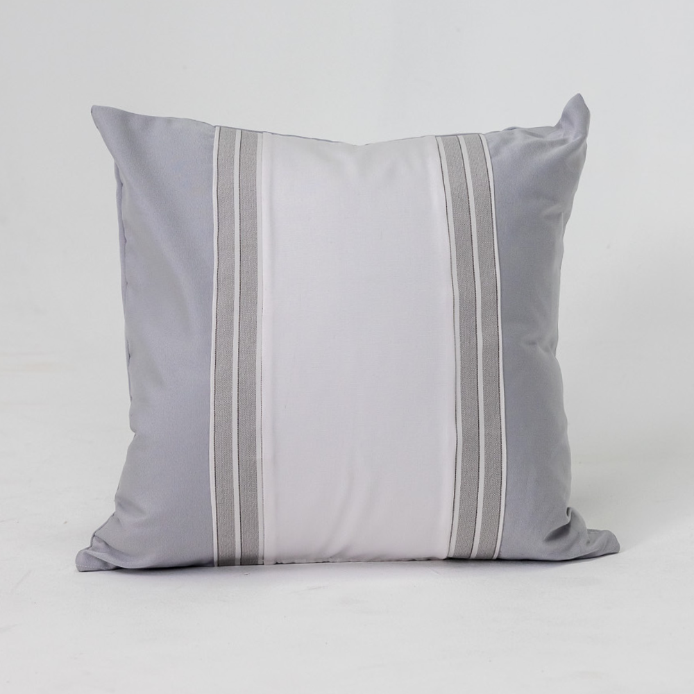 Outdoor Nautical Ticking Medium Cushion 50 x 50cm