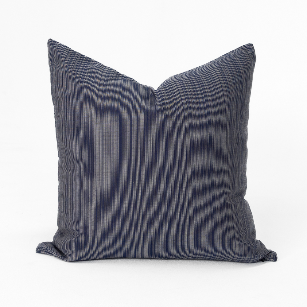 Outdoor Nautical Navy Stripe Medium Cushion 50 x 50cm