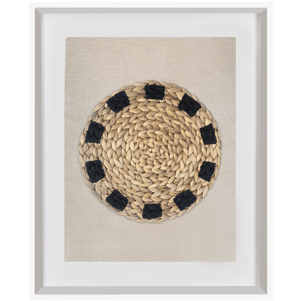 Africana Place Mat Raffia Natural on Natural Artwork 40 x 50cm