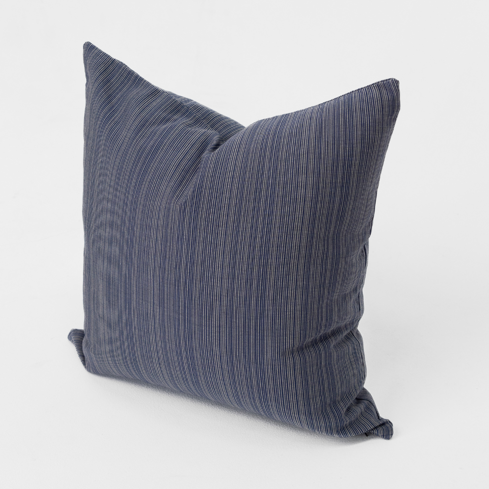 Outdoor Nautical Navy Stripe Medium Cushion 50 x 50cm