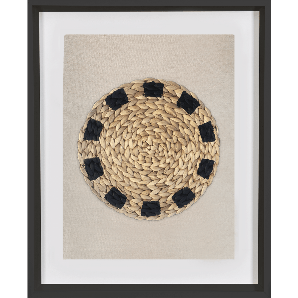 Bandhini Design House Artwork Africana Place Mat Raffia Natural on Natural Artwork 40 x 50cm