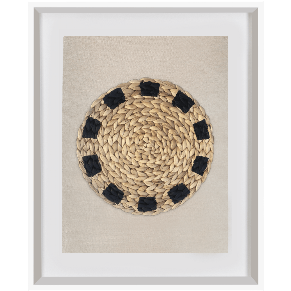 Bandhini Design House Artwork Africana Place Mat Raffia Natural on Natural Artwork 40 x 50cm