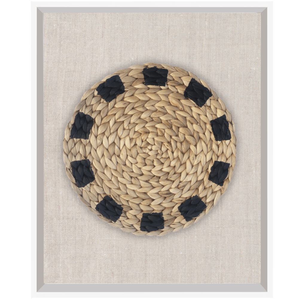 Bandhini Design House Artwork Africana Place Mat Raffia Natural on Natural Artwork 40 x 50cm