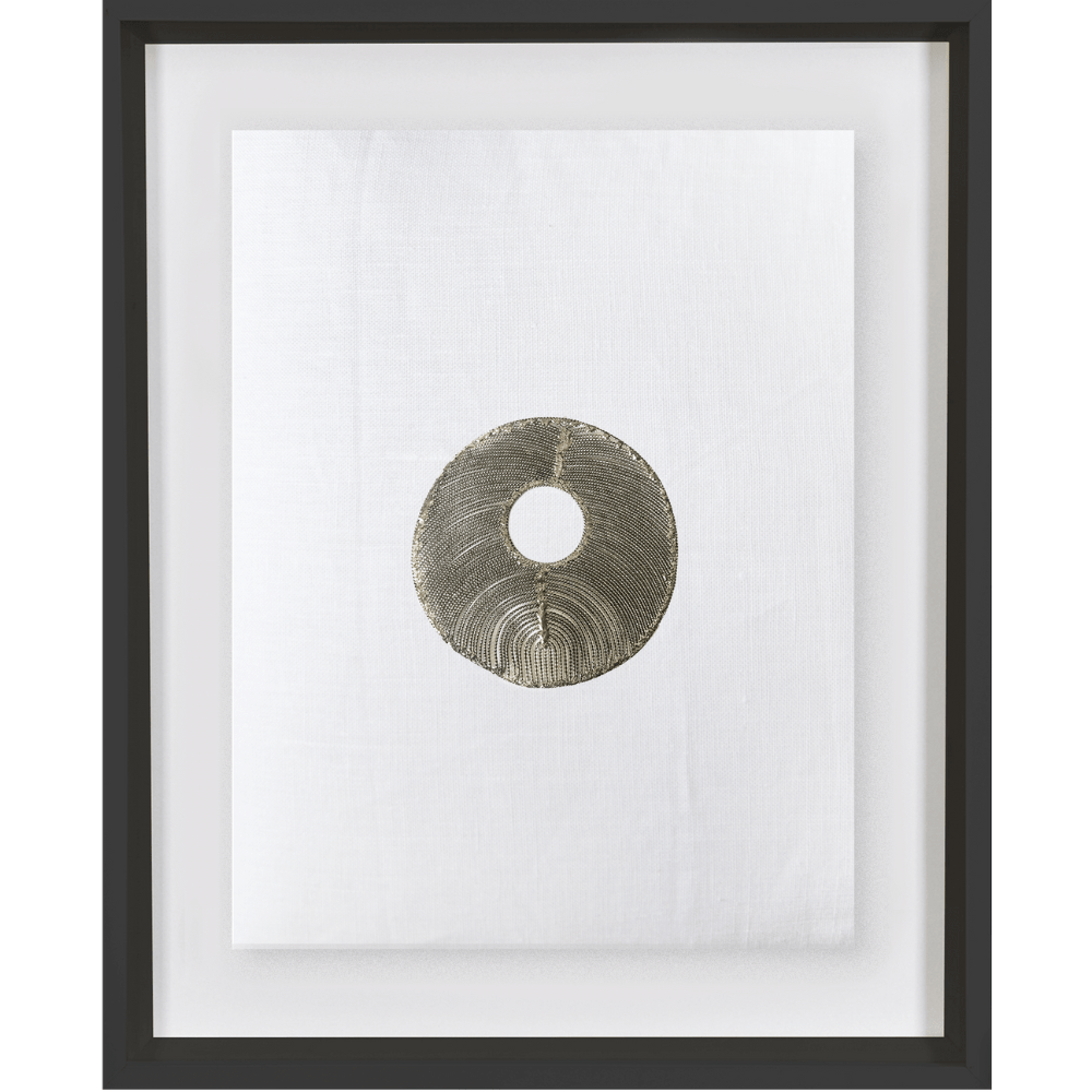 Bandhini Design House Artwork Disc Silver on Sliver Artwork 40 x 50cm