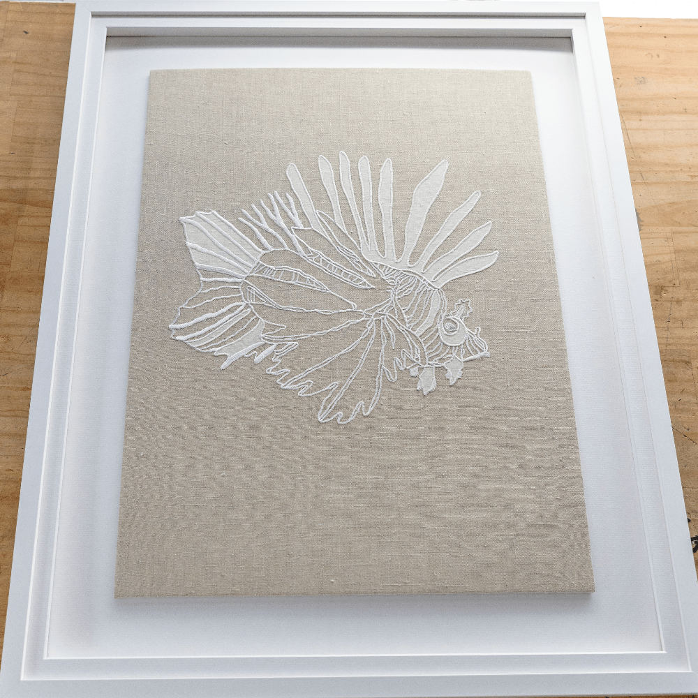 Bandhini Design House Artwork Sea Stonefish Natural Artwork 67 x 85cm