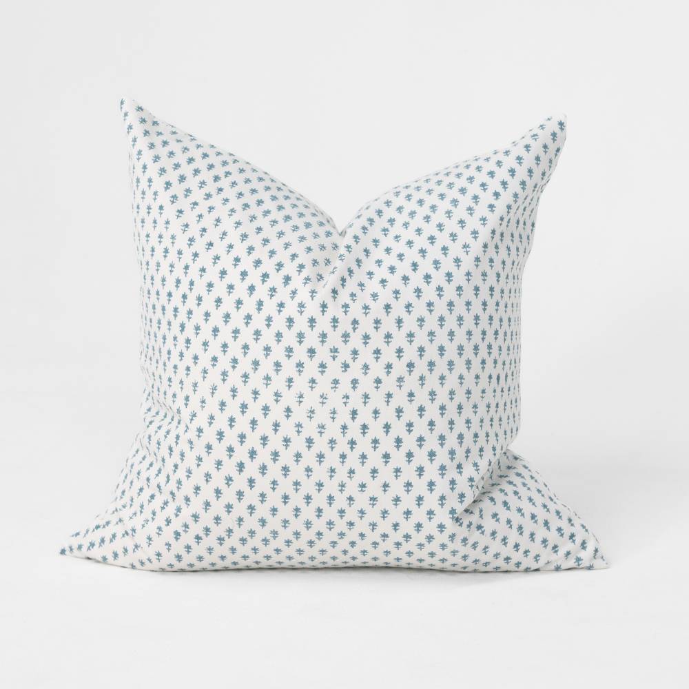 Bandhini Design House Coastal Devon Devon Dots Blue Medium Cushion 50 x 50cm