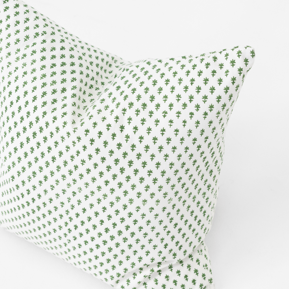 Bandhini Design House Coastal Devon Devon Dots Green Medium Cushion 50 x 50cm