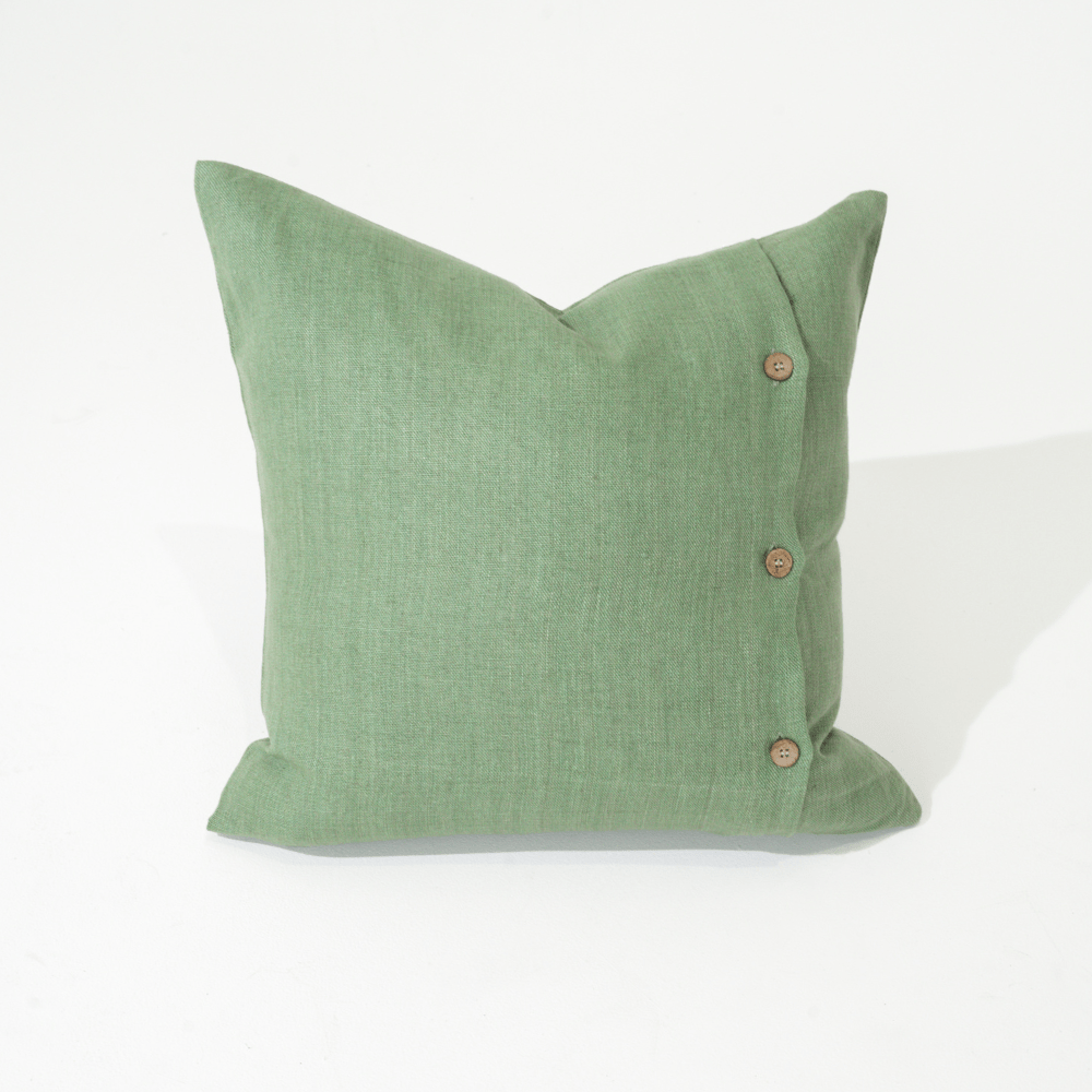 Bandhini Design House Coastal Devon Devon Linen Celadon Lounge Cushion 55 x 55cm