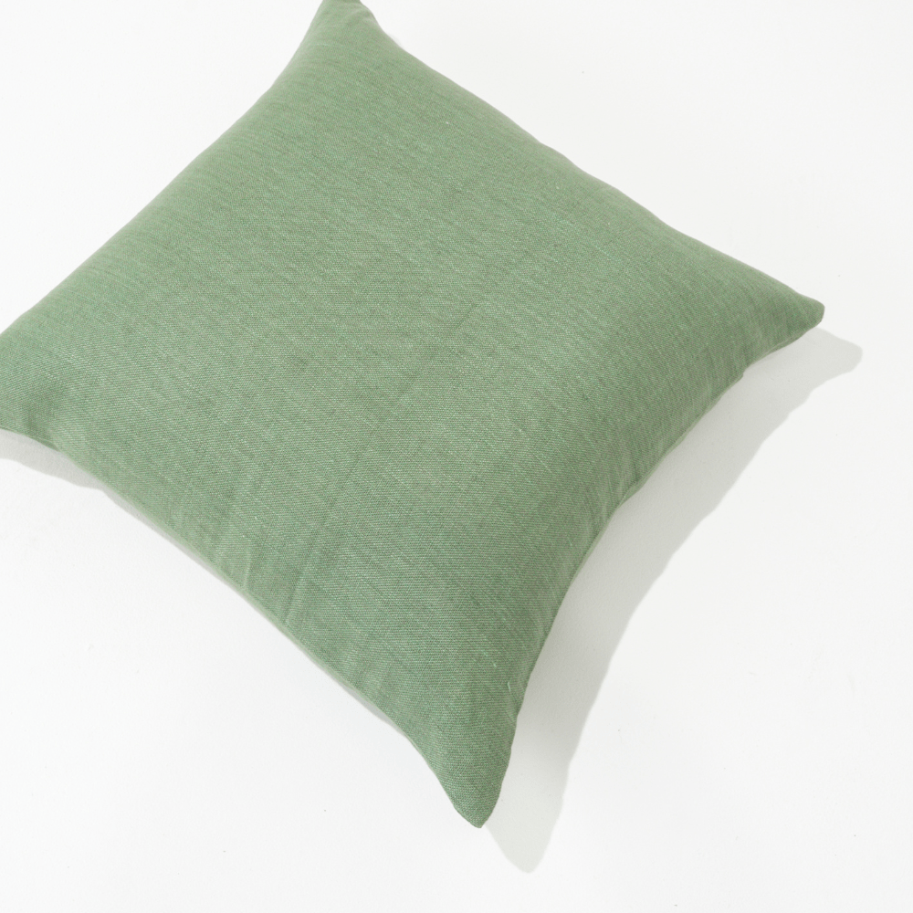 Bandhini Design House Coastal Devon Devon Linen Celadon Lounge Cushion 55 x 55cm