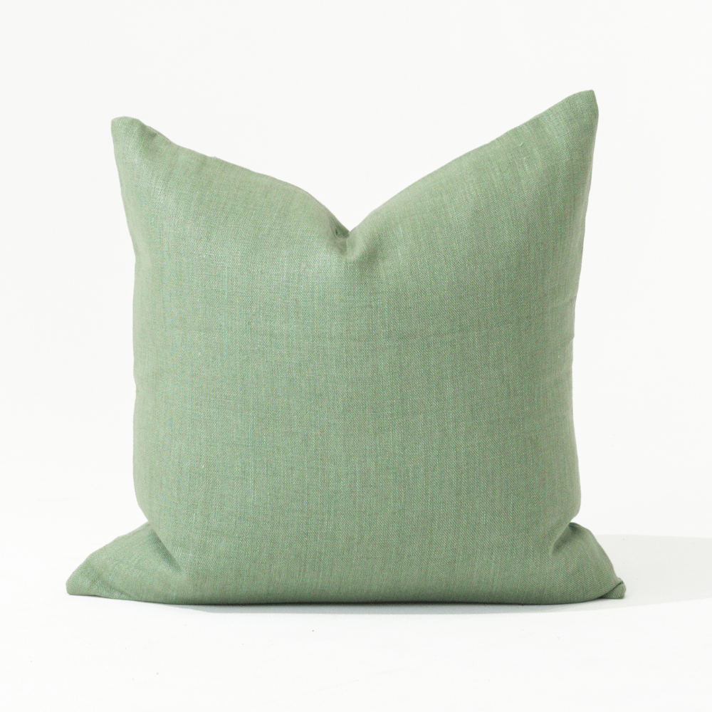 Bandhini Design House Coastal Devon Devon Linen Celadon Lounge Cushion 55 x 55cm