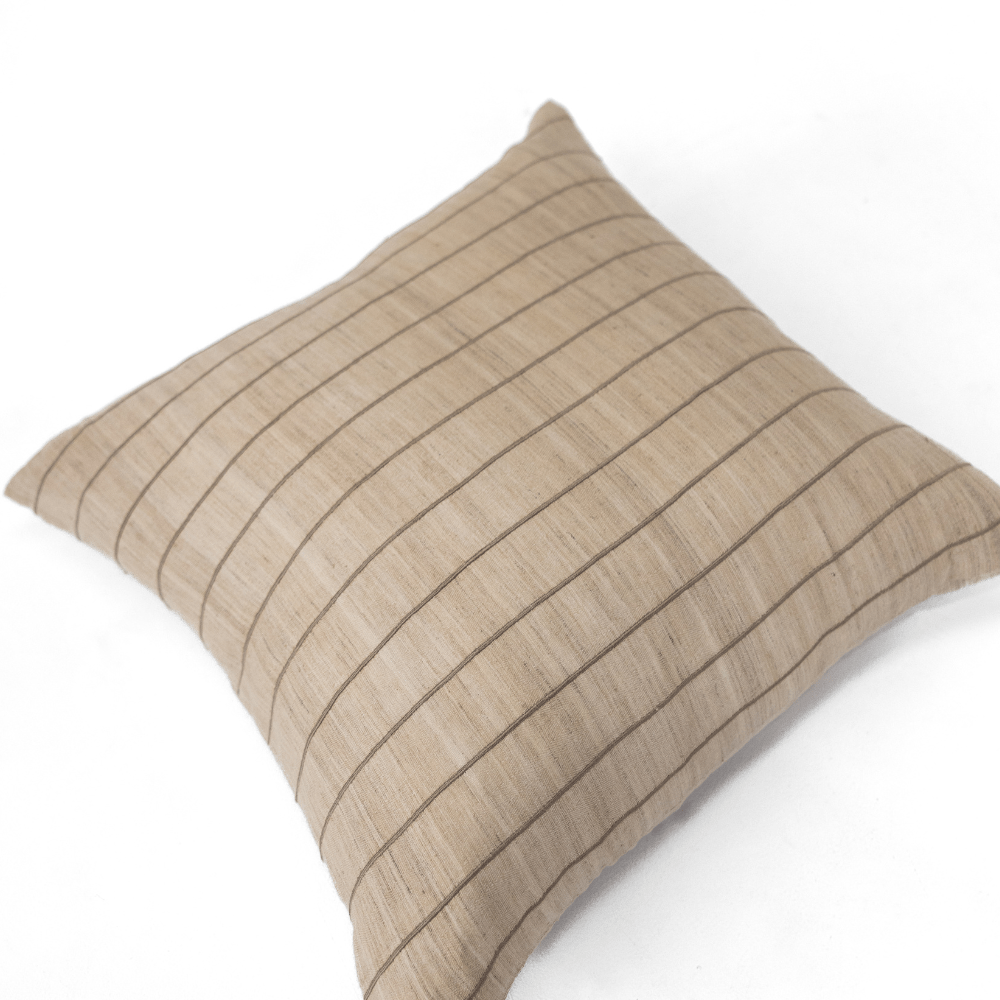 Bandhini Design House Coastal Devon Weave Herring Cornwell Striped Euro Cushion 65 x 65cm