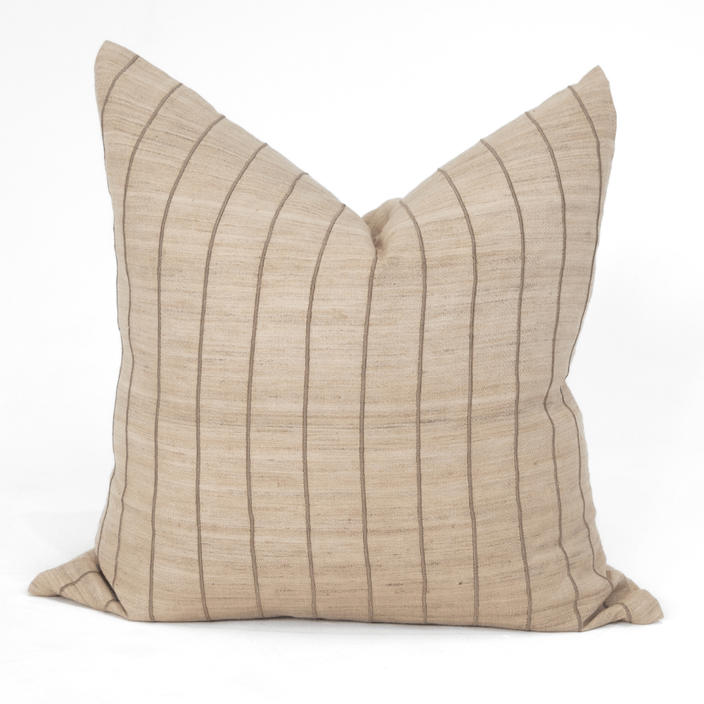 Bandhini Design House Coastal Devon Weave Herring Cornwell Striped Euro Cushion 65 x 65cm