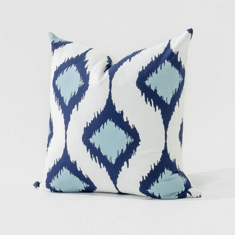 Bandhini Design House Lounge Cushion Inner Ikat Cluster Navy Lounge Cushion 55 x 55cm