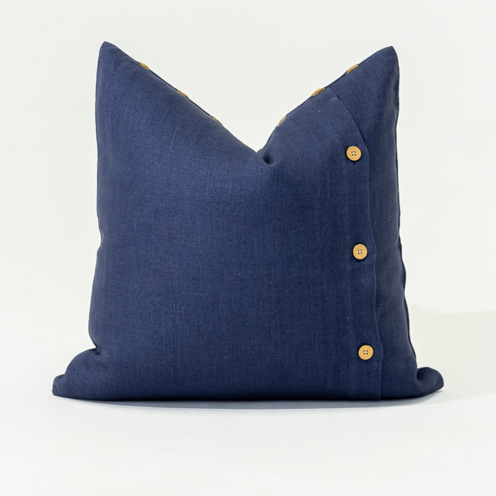 Bandhini Design House Lounge Cushion Inter Gem Embroidery Navy Lounge Cushion 55 x 55cm