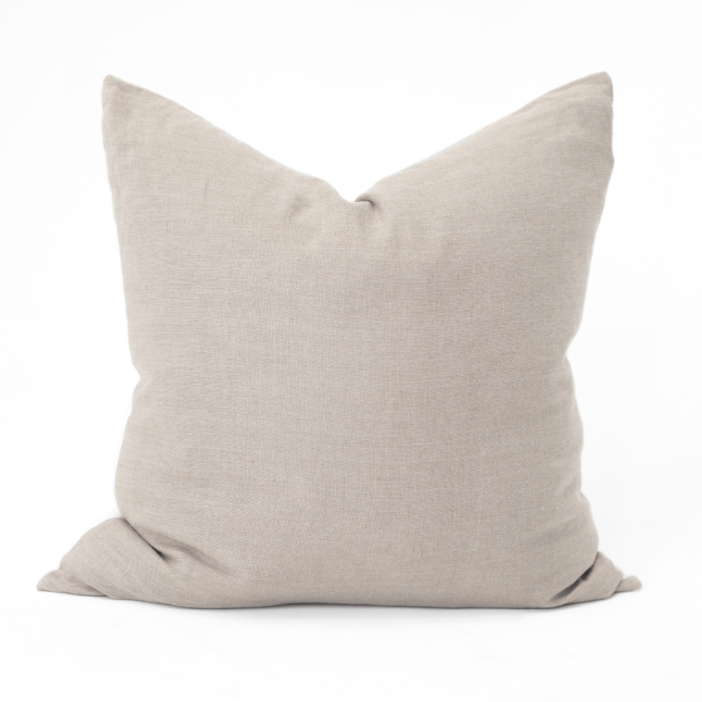 Bandhini Design House Lounge Cushion Linens Reversible White & Natural Lounge Cushion 55 x 55cm