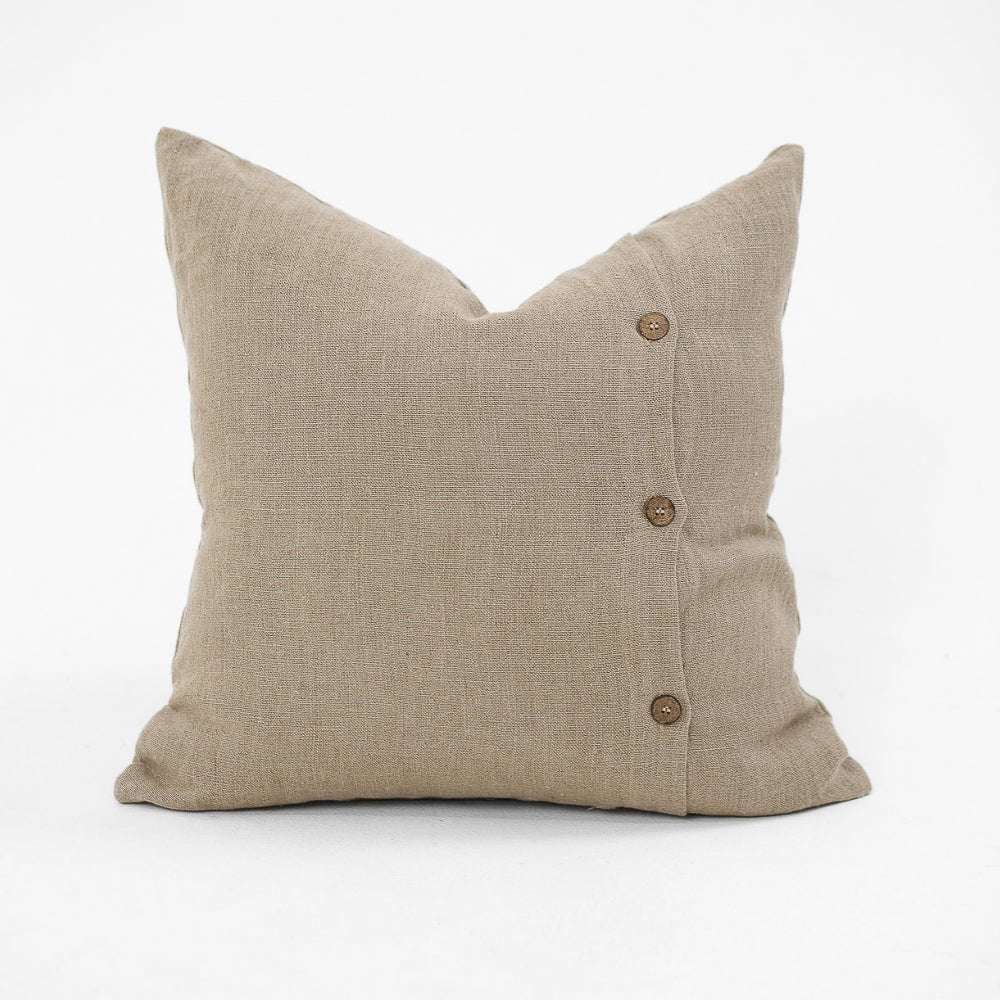 Bandhini Design House Lounge Cushion Morocco Linen Natural Lounge Cushion 55 x 55cm