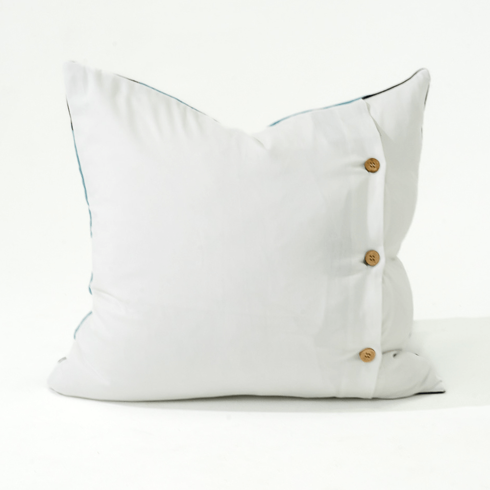 Bandhini Design House Lounge Cushion Roman Applique Velvet Navy Lounge Cushion 55 x 55cm