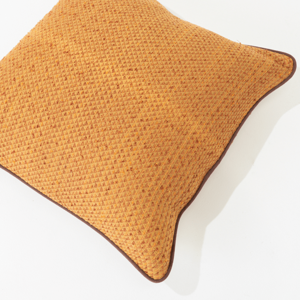 Bandhini Design House Lounge Cushion Weave Pyramid Rust Lounge Cushion 55 x 55cm