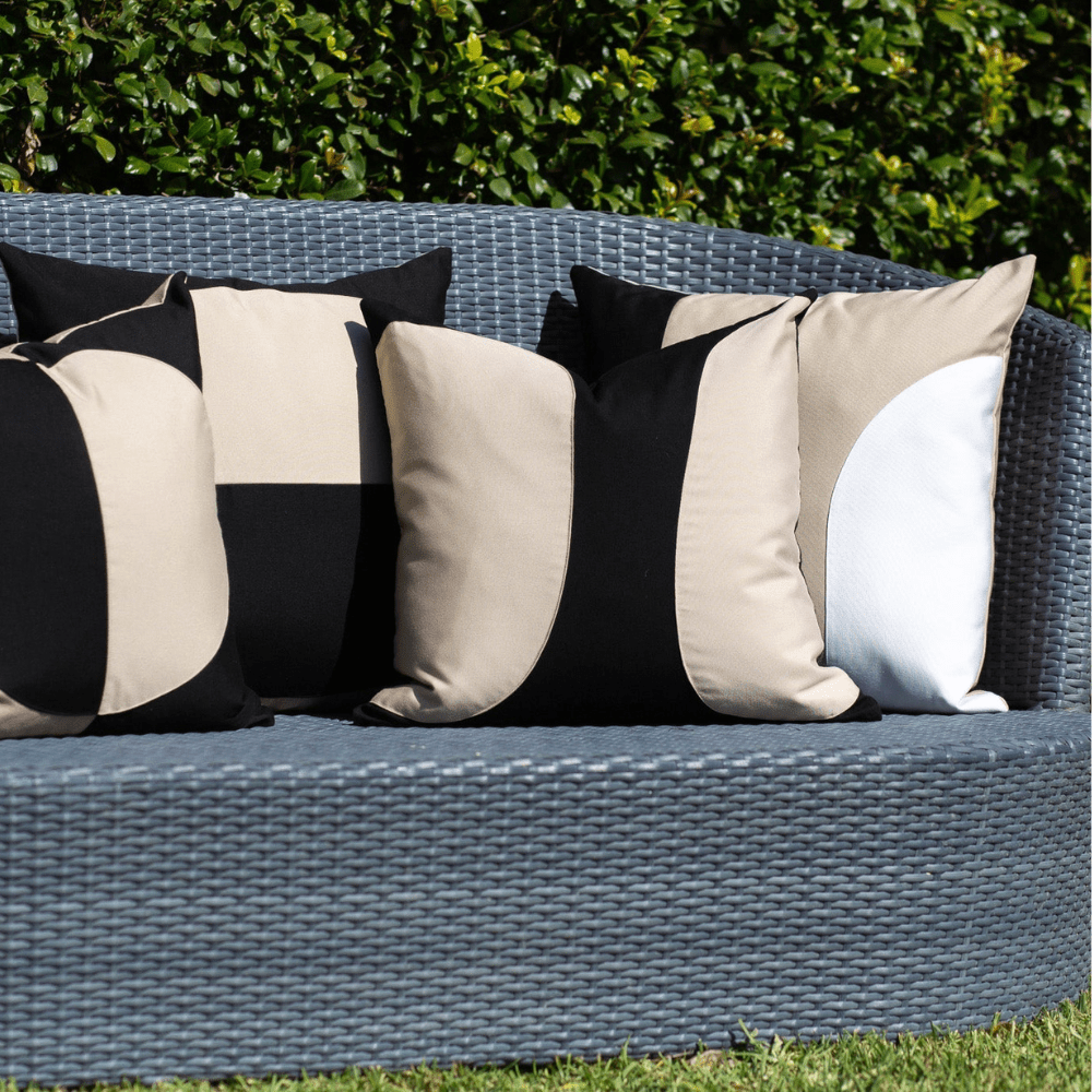 Bandhini Design House Outdoor Cushion Outdoor Global Earth Lines Lounge Cushion 55 x 55cm