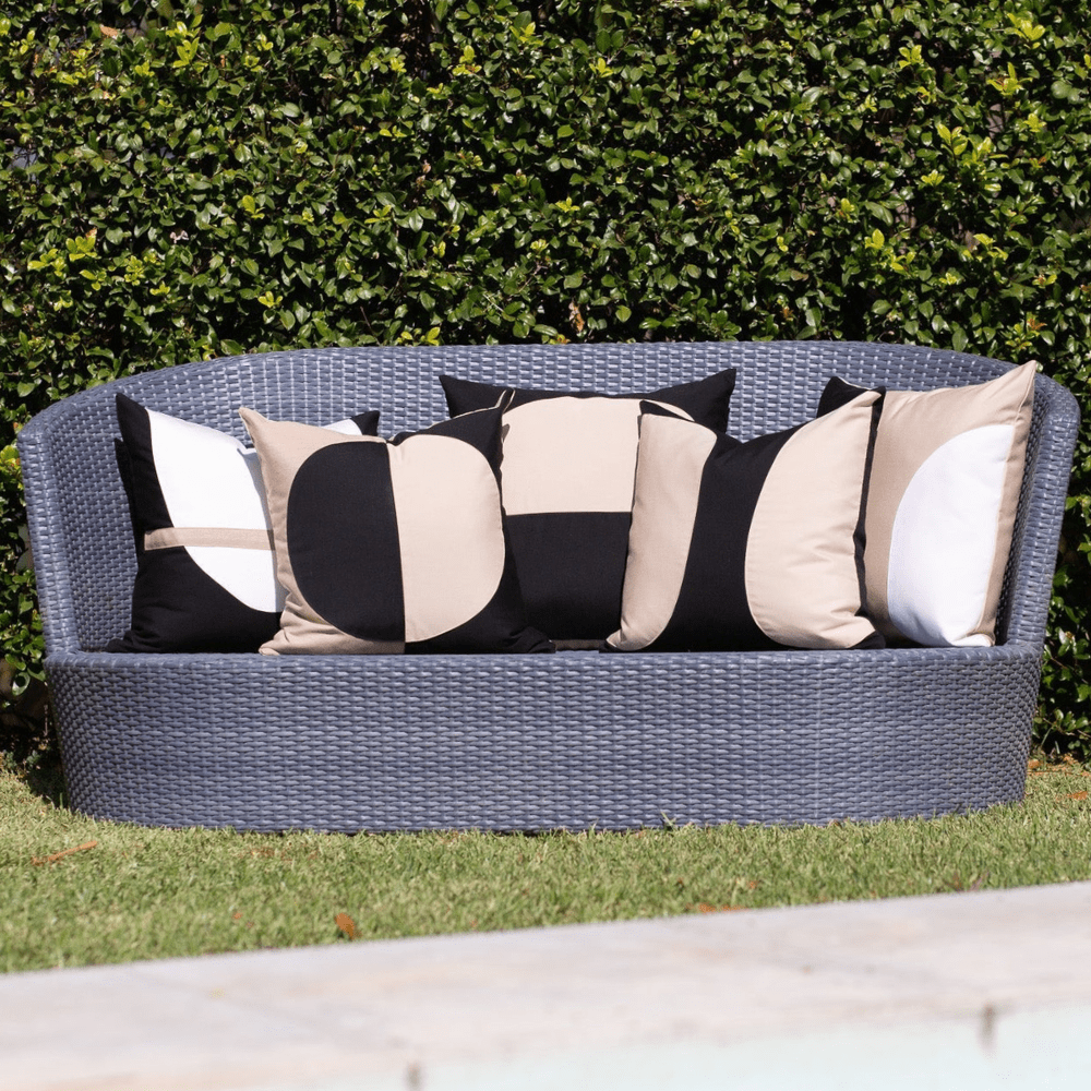 Bandhini Design House Outdoor Cushion Outdoor Global Earth Lines Lounge Cushion 55 x 55cm