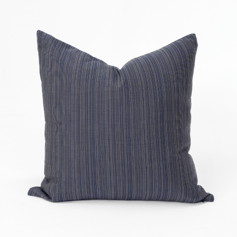 Bandhini Design House Outdoor Cushion Outdoor Nautical Navy Stripe Medium Cushion 50 x 50cm