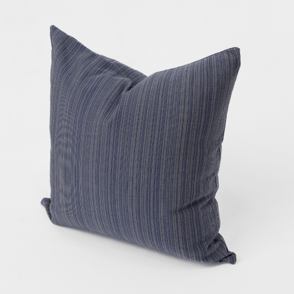 Bandhini Design House Outdoor Cushion Outdoor Nautical Navy Stripe Medium Cushion 50 x 50cm