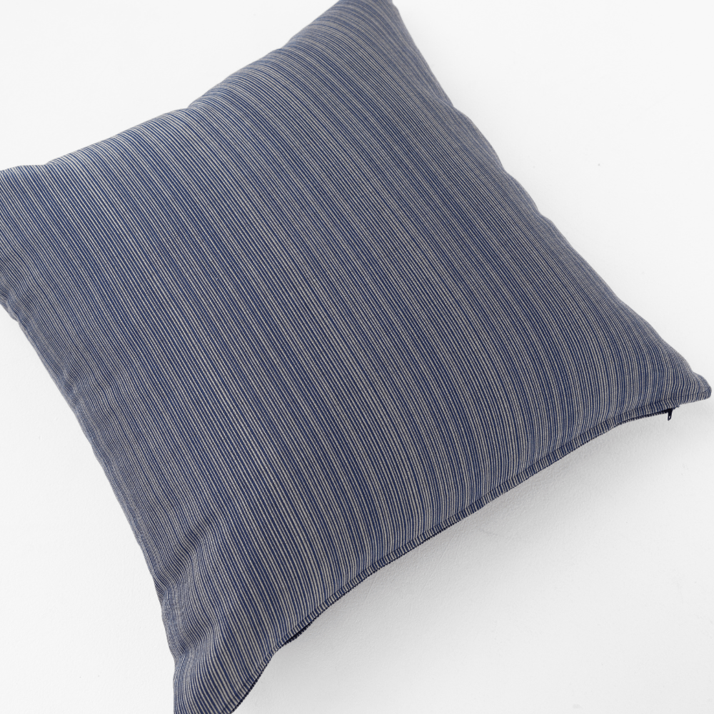 Bandhini Design House Outdoor Cushion Outdoor Nautical Navy Stripe Medium Cushion 50 x 50cm