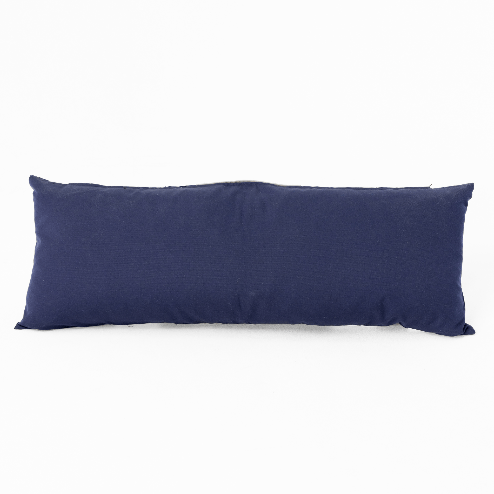 Bandhini Design House Outdoor Cushion Outdoor Nautical Regent Stripe Navy Long Lumbar Cushion 35 x 90cm