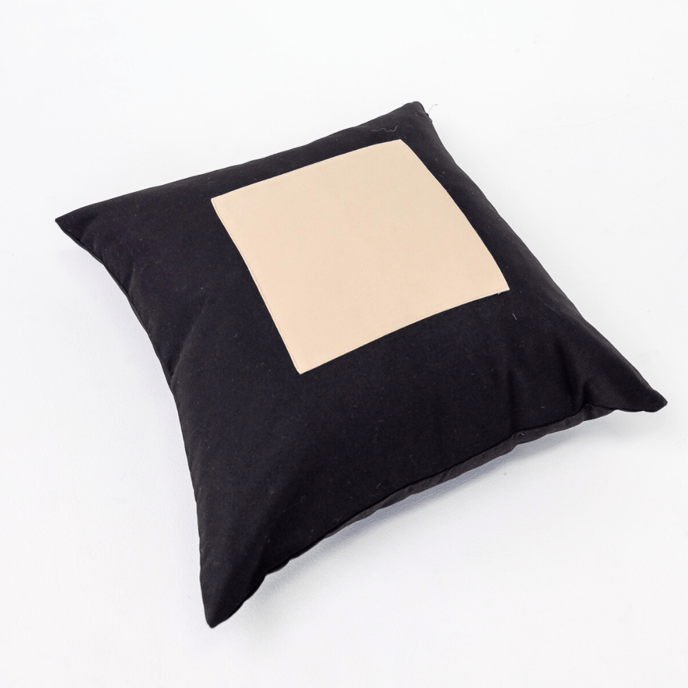 Bandhini Design House Outdoor Cushion Outdoor Nautical Sugar Lounge Black Cushion 55 x 55cm