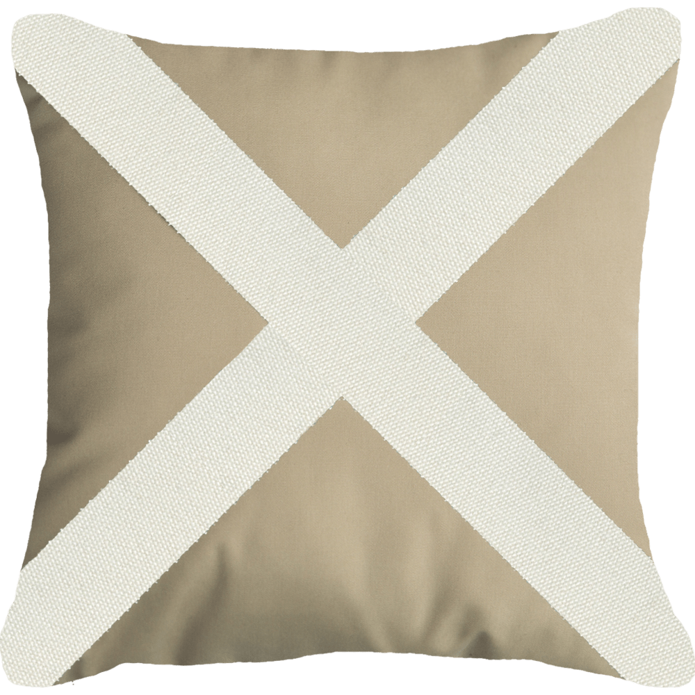 Bandhini Design House Outdoor Cushion Outdoor Nautical Victor Lounge Cushion 55 x 55cm