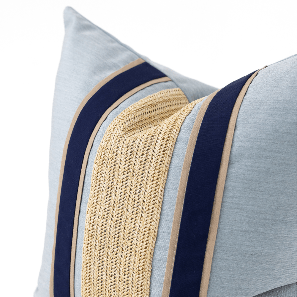 Bandhini Design House Outdoor Outdoor Raffia Nautical Juliet Lounge Cushion 55 x 55cm