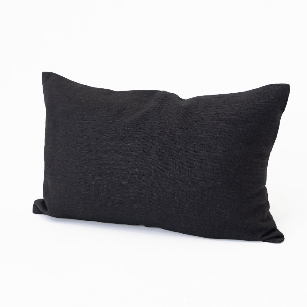 Bandhini Design House Sham Cushion Linens Plain Black Cushions