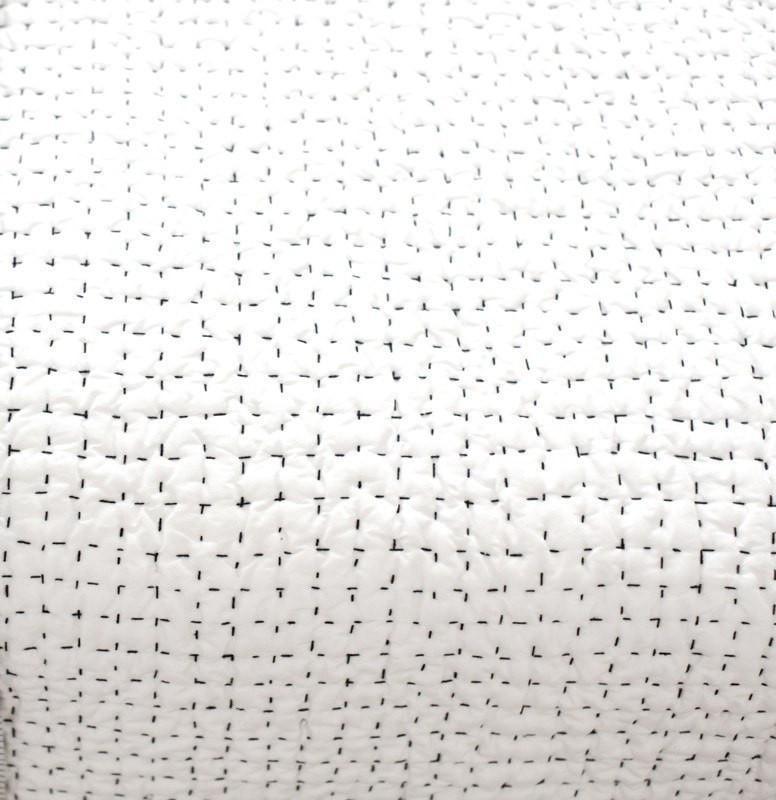 Bandhini Homewear Design Quilt White Black / 108 x 108 Inches Gudri King Quilt 274cm x 274cm